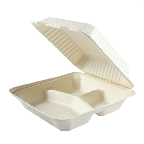 Culinary Basics® CB91011B Clamshell Food Containers (10.5 x 9.5 x 2.5 -  Case of 100)