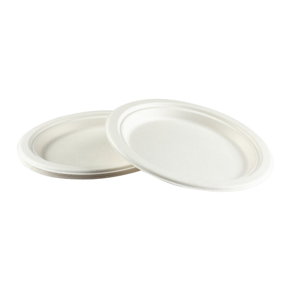 9 inch Tree-Less™ Compostable Plate Molded Fiber Plates
