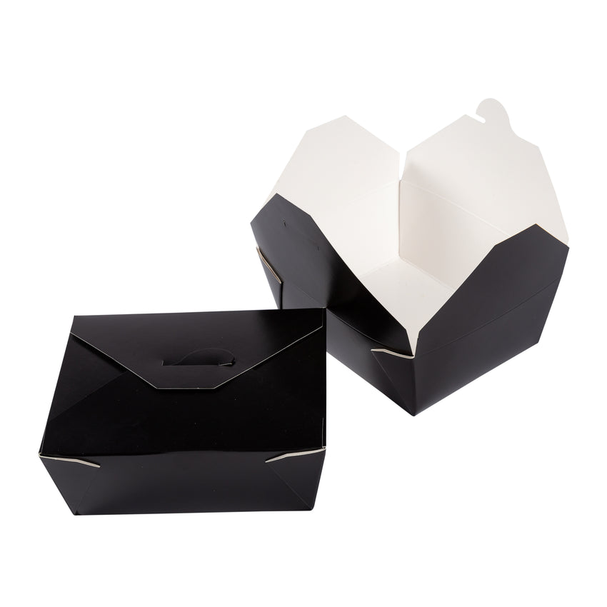 96 oz Black Folded Take out Paper Box, Disposable Paper Togo Container —  thatpaperstore