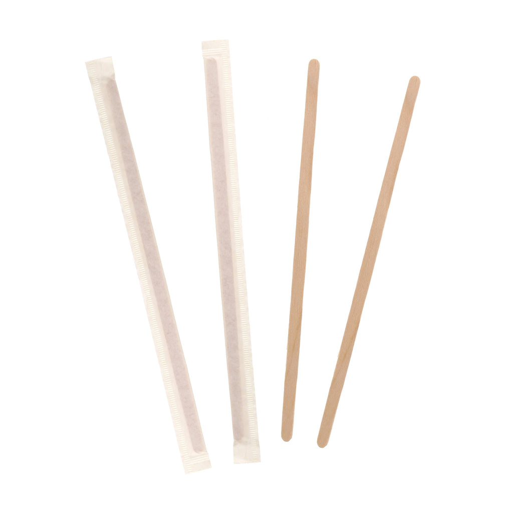 Generic Coffee Stirrer Straws 7-3/4 inch, Red - 500 piece box